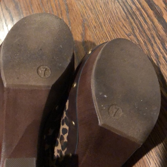 Report Leopard Design Chunky Heels Sandals 👡 Shoe - Picture 7 of 15